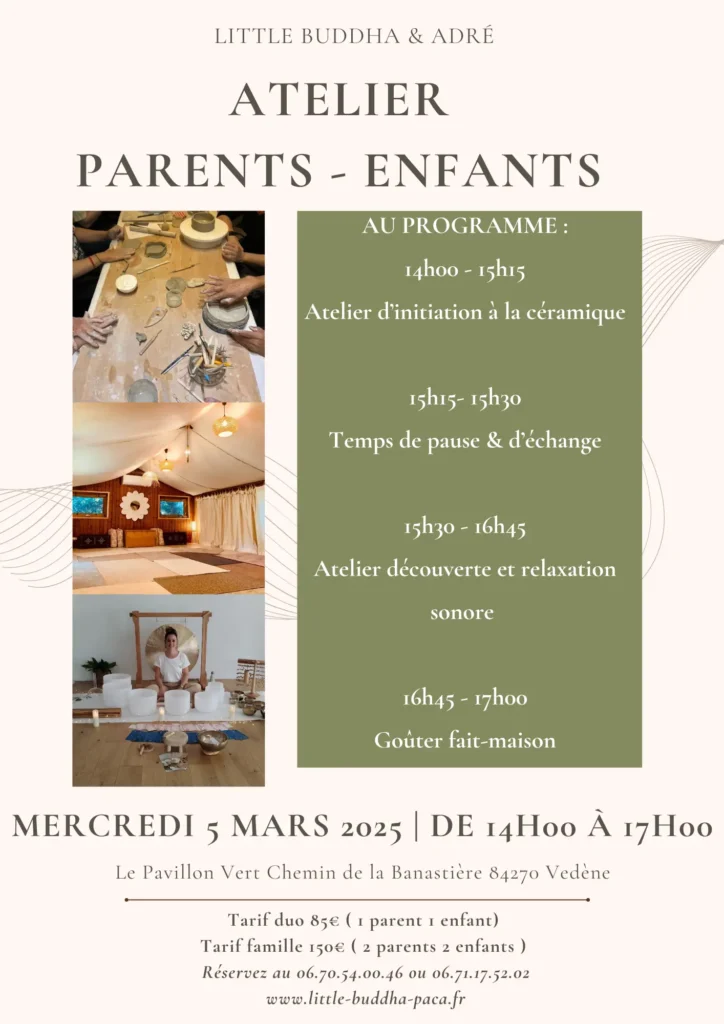 ATELIER PARENTS ENFANTS VEDENE MARS 2025